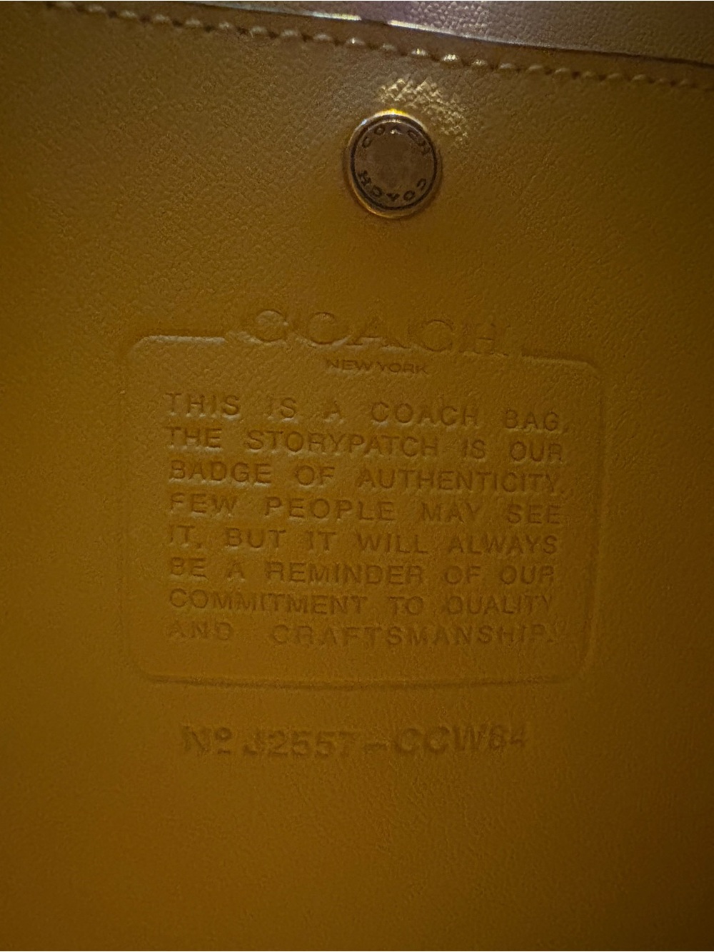 Coach Yellow Suede Bleecker Bucket Bag - Picture 5 of 8
